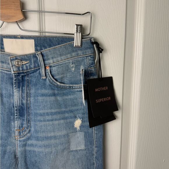 Mother The Insider Crop Step Fray Jeans in We Are Castaways 26 - Picture 3 of 11